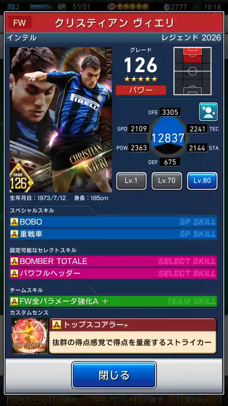 クリスティアンヴィエリ インテル