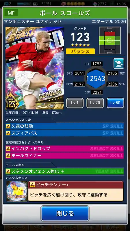 ポールスコールズ マンチェスターユナイテッド