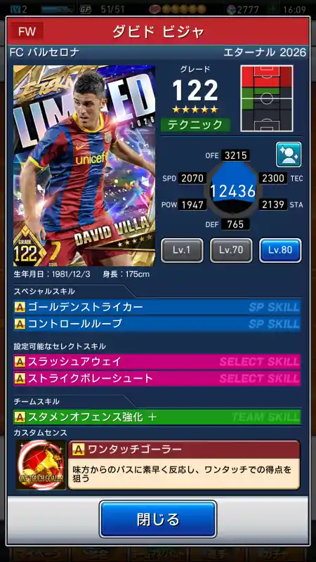バルセロナ ダビド ビジャ